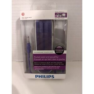 Phillips Portable Pocket Sized Universal Speaker SBA1600 Brand New